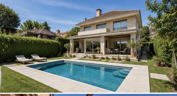Villa reformada con piscina en Pozuelo de Alarcón